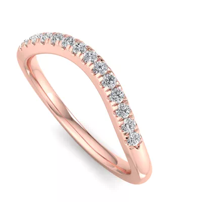 Sasha Curved Pavé Band