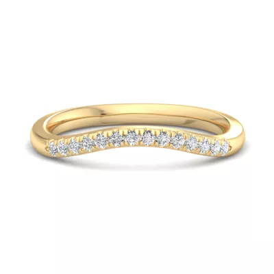 Sasha Curved Pavé Band