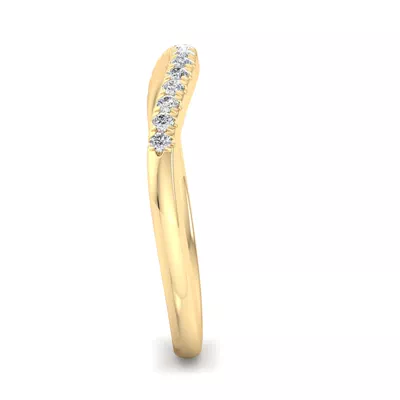 Sasha Curved Pavé Band