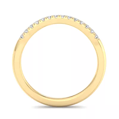 Sasha Curved Pavé Band