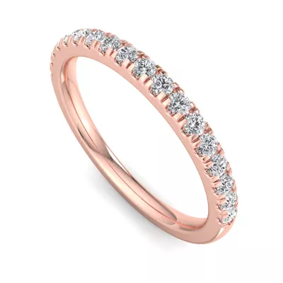 Sloan Wavy Pavé Band