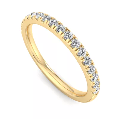 Sloan Wavy Pavé Band