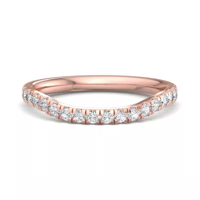 Abby Curved Pavé Band