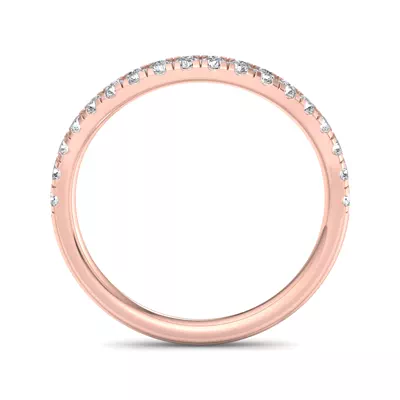Abby Curved Pavé Band