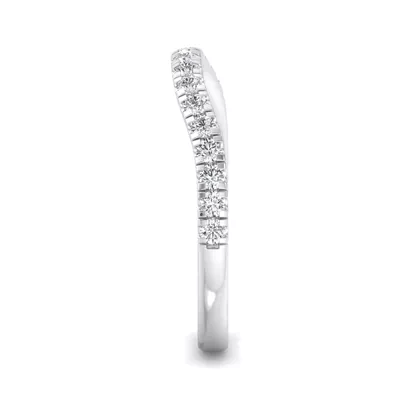 Abby Curved Pavé Band
