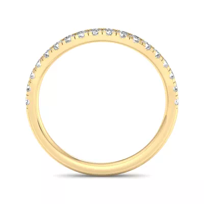 Abby Curved Pavé Band