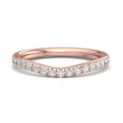 Lylah Curved Pavé Band
