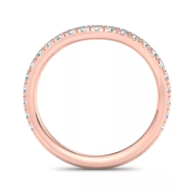 Lylah Curved Pavé Band