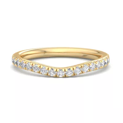 Lylah Curved Pavé Band