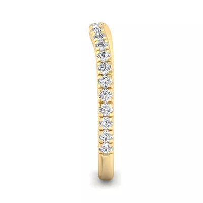 Lylah Curved Pavé Band