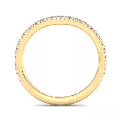 Lylah Curved Pavé Band