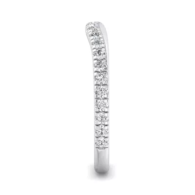 Lylah Curved Pavé Band