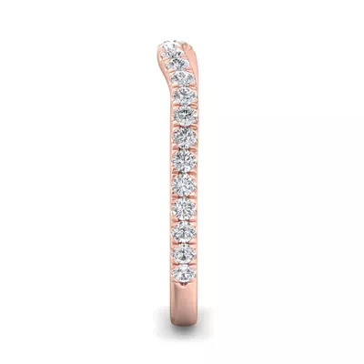 Kaitlyn Curved Pavé Band