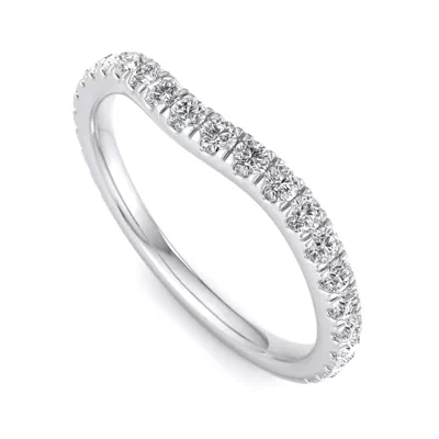 Kaitlyn Curved Pavé Band