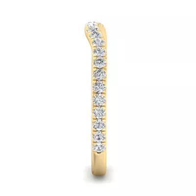 Kaitlyn Curved Pavé Band