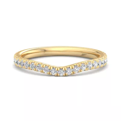 Opal Pavé Curved Band
