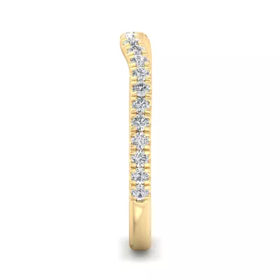 Opal Pavé Curved Band