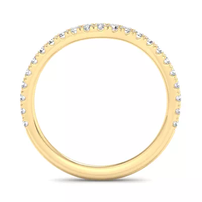 Opal Pavé Curved Band
