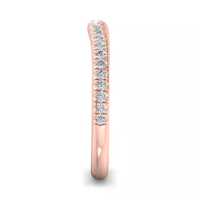 Michaela Curved Pavé Band