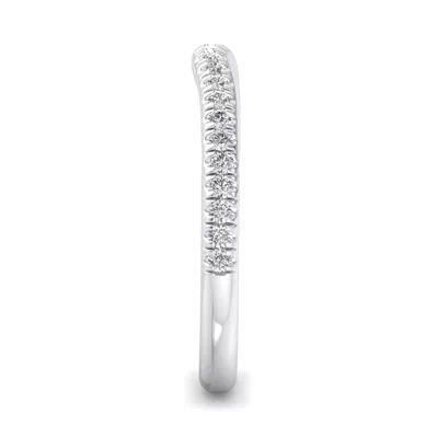 Michaela Curved Pavé Band