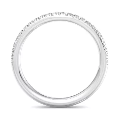 Michaela Curved Pavé Band