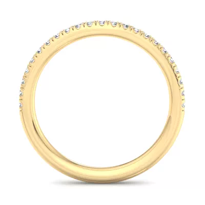 Michaela Curved Pavé Band