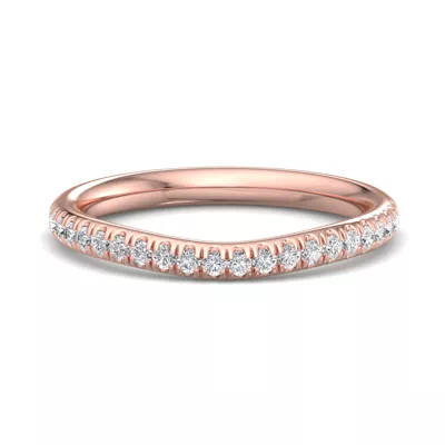 Aleena Curved Pavé Band
