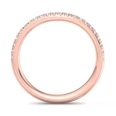 Aleena Curved Pavé Band