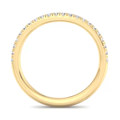 Aleena Curved Pavé Band