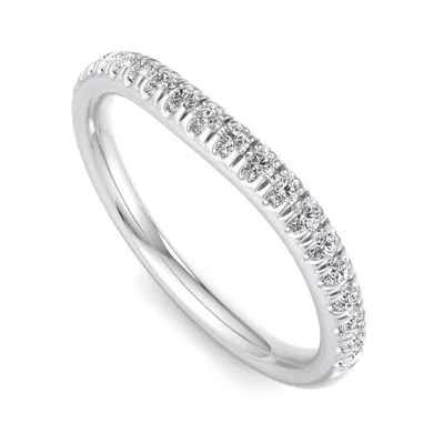 Aleena Curved Pavé Band