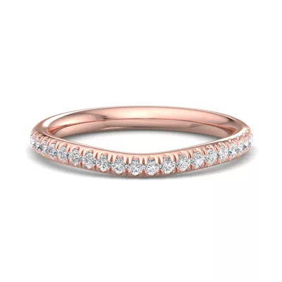 Alia Curved Pavé Band