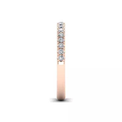 Alia Curved Pavé Band