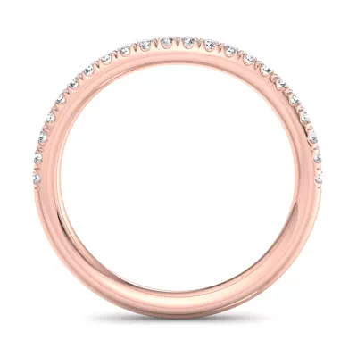 Alia Curved Pavé Band