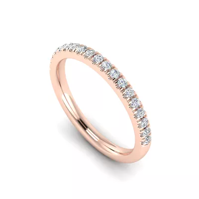 Alia Curved Pavé Band