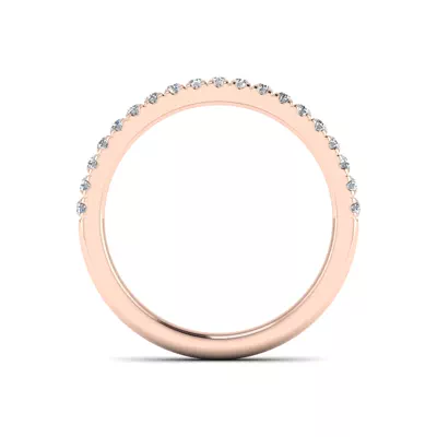 Alia Curved Pavé Band