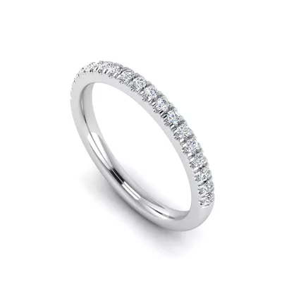 Alia Curved Pavé Band