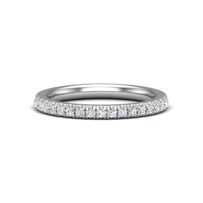 Alia Curved Pavé Band