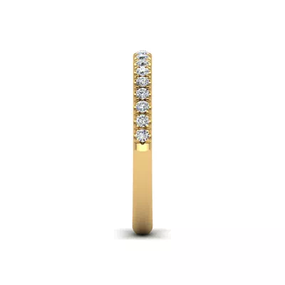 Alia Curved Pavé Band