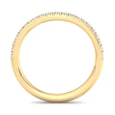 Alia Curved Pavé Band