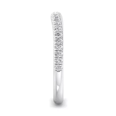 Alia Curved Pavé Band