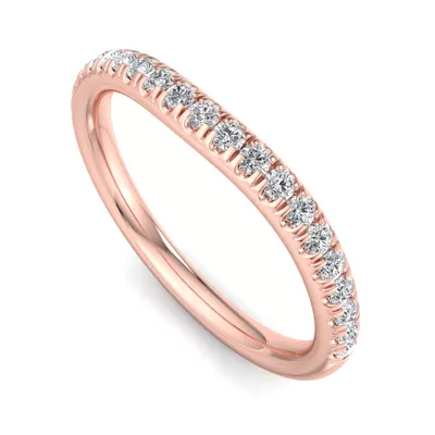 Frankie Curved Pavé Band