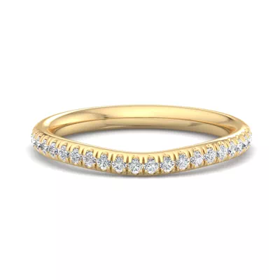 Frankie Curved Pavé Band