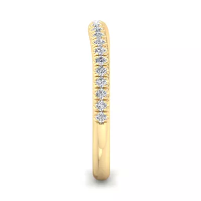 Frankie Curved Pavé Band