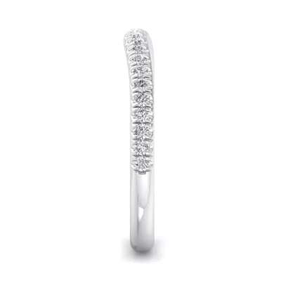 Ellis Curved Pavé Band