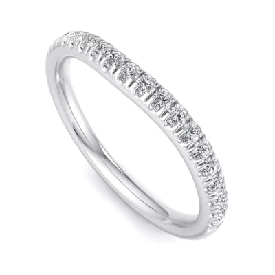 Ellis Curved Pavé Band