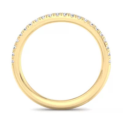 Ellis Curved Pavé Band