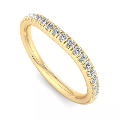 Ellis Curved Pavé Band