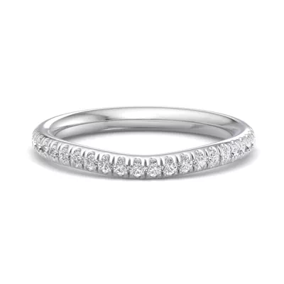Ellis Curved Pavé Band
