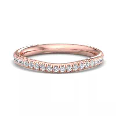 Kathryn Curved Pavé Band