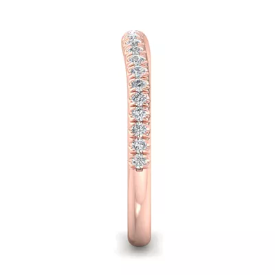 Kathryn Curved Pavé Band